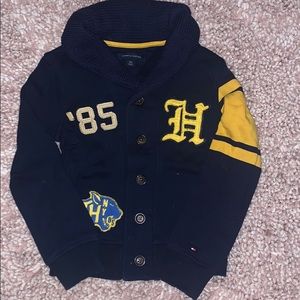 Tommy Hilfiger varsity shawl cardigan